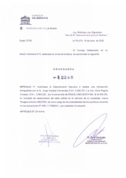 Ordenanza nº 12246 de 2022