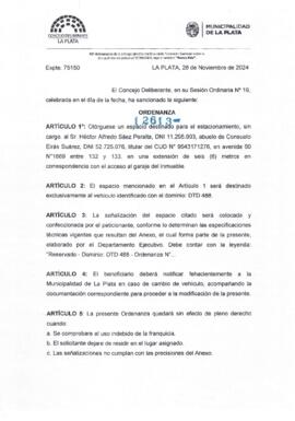 Ordenanza nº 12613 de 2024