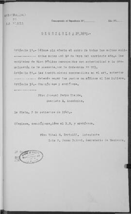 Ordenanza n° 1699 de 1949