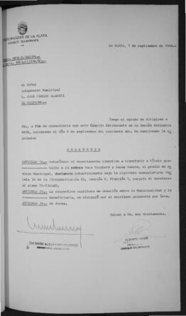 Ordenanza n° 5671 de 1984