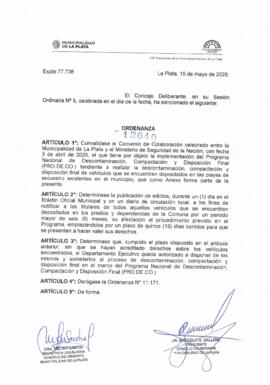 Ordenanza n° 12640 de 2025