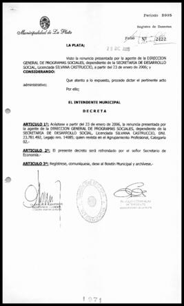 Decreto n° 1971 de 2005, Alak, Julio Cesar