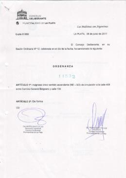 Ordenanza nº 11532 de 2017