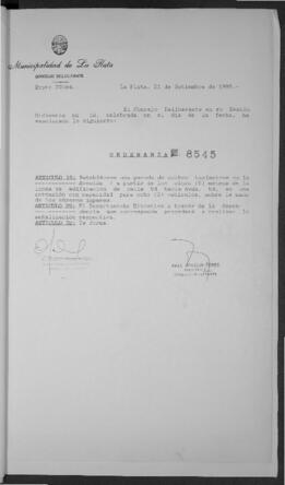 Ordenanza n° 8545 de 1995