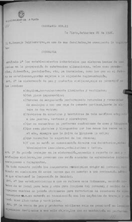 Ordenanza n° 83 de 1926