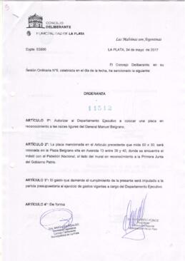 Ordenanza nº 11512 de 2017