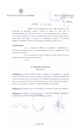 Decreto nº 628 de 2021, GARRO, Julio cesar