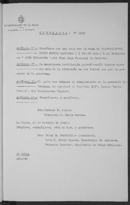 Ordenanza n° 1909 de 1949