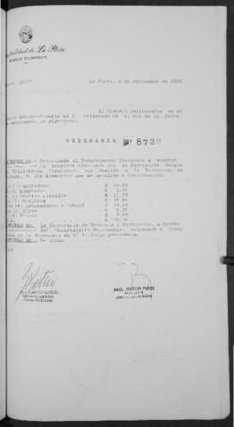Ordenanza n° 8720 de 1996