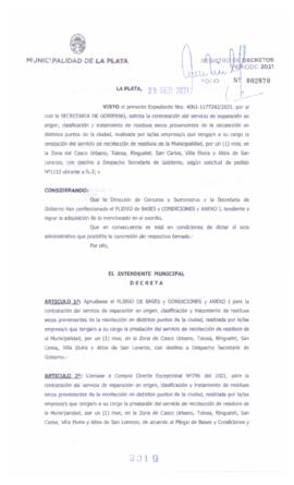 Decreto nº 2319 de 2021, GARRO, Julio cesar