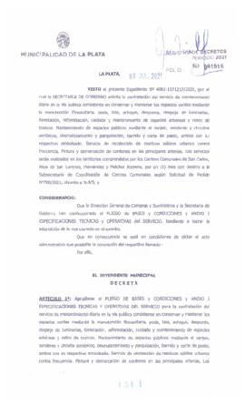 Decreto nº 1511 de 2021, GARRO, Julio cesar