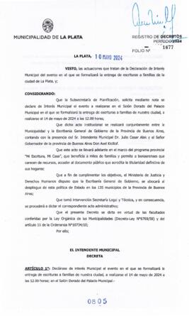 Decreto nº 805 de 2024, ALAK, Julio Cesar