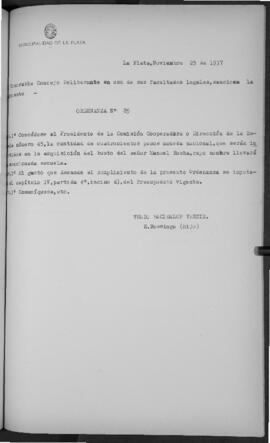 Ordenanza n° 0085 de 1937