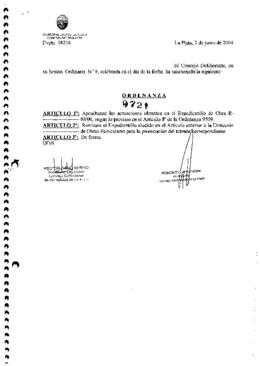 Ordenanza nº 9721 de 2004