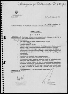 Ordenanza nº 10114 de 2006