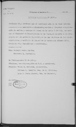 Ordenanza n° 1676 de 1949