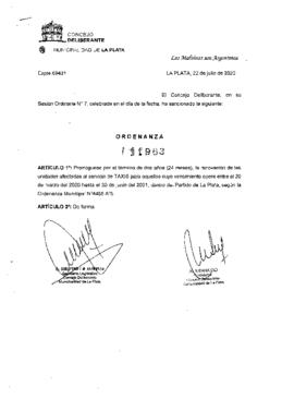 Ordenanza nº 11963 de 2020