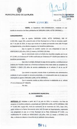 Decreto nº 716 de 2024, ALAK, Julio Cesar