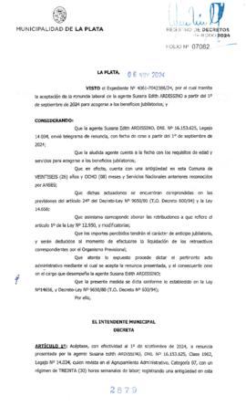Decreto nº 2879 de 2024, ALAK, Julio Cesar