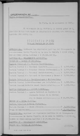Ordenanza n° 3555 de 1967