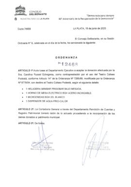 Ordenanza nº 12468 de 2023