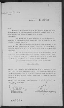 Ordenanza n° 4820 de 1981