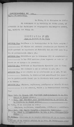 Ordenanza n° 3581 de 1967