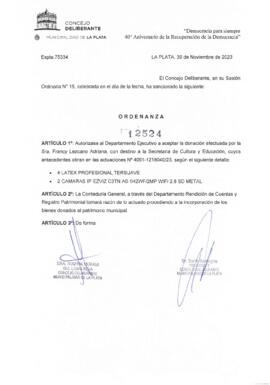 Ordenanza nº 12524 de 2023