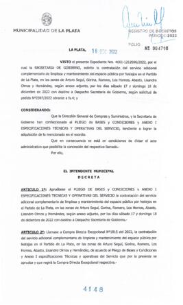 Decreto nº 4148 de 2022, GARRO, Julio cesar