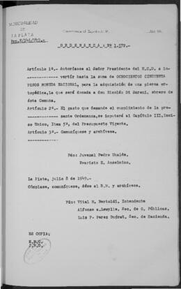 Ordenanza n° 1572 de 1949