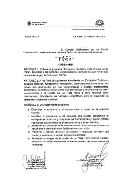 Ordenanza n° 12643 de 2025