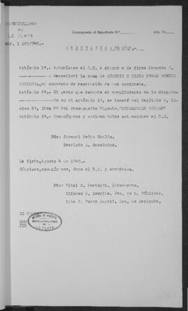 Ordenanza n° 1632 de 1949