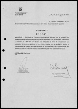 Ordenanza n° 10837 de 2011