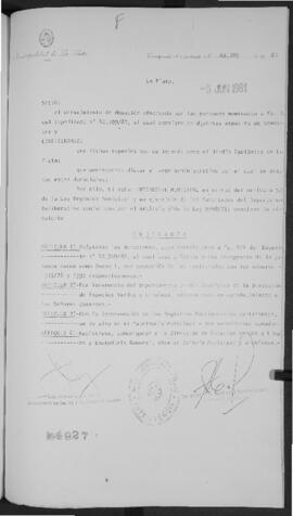 Ordenanza n° 4927 de 1981