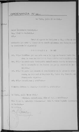 Ordenanza n° 952 de 1948