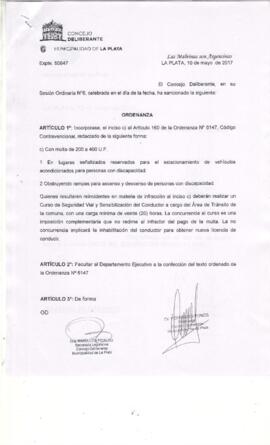 Ordenanza nº 11508 de 2017