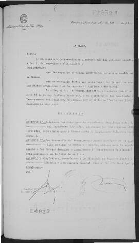 Ordenanza n° 4932 de 1981