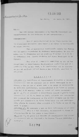 Ordenanza n° 5417 de 1983