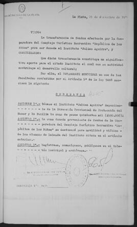 Ordenanza n° 4645 de 1979