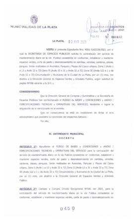 Decreto nº 450 de 2021, GARRO, Julio cesar