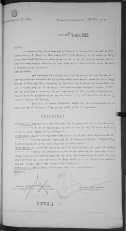 Ordenanza n° 5372 de 1983
