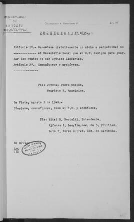 Ordenanza n° 1635 de 1949