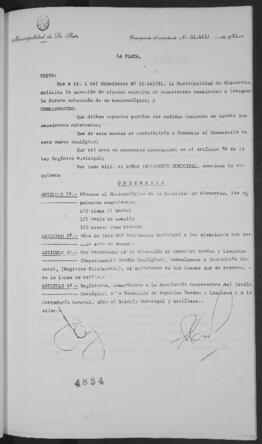 Ordenanza n° 4834 de 1981