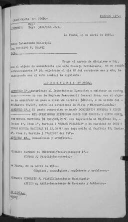 Ordenanza n° 2560 de 1960