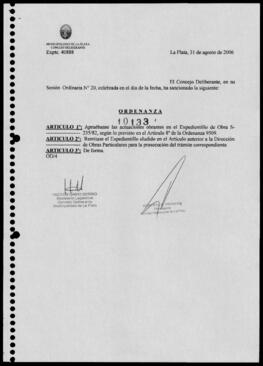 Ordenanza nº 10133 de 2006