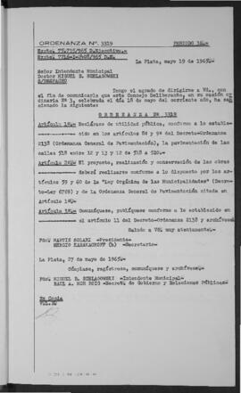 Ordenanza n° 3319 de 1965