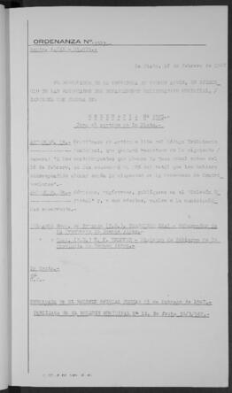 Ordenanza n° 3523 de 1967