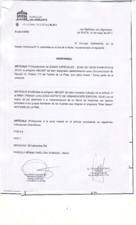 Ordenanza nº 11502 de 2017