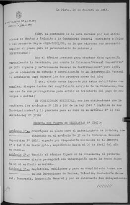 Ordenanza n° 2147 de 1958