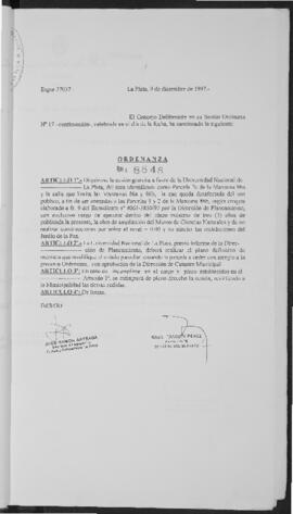 Ordenanza n° 8848 de 1997